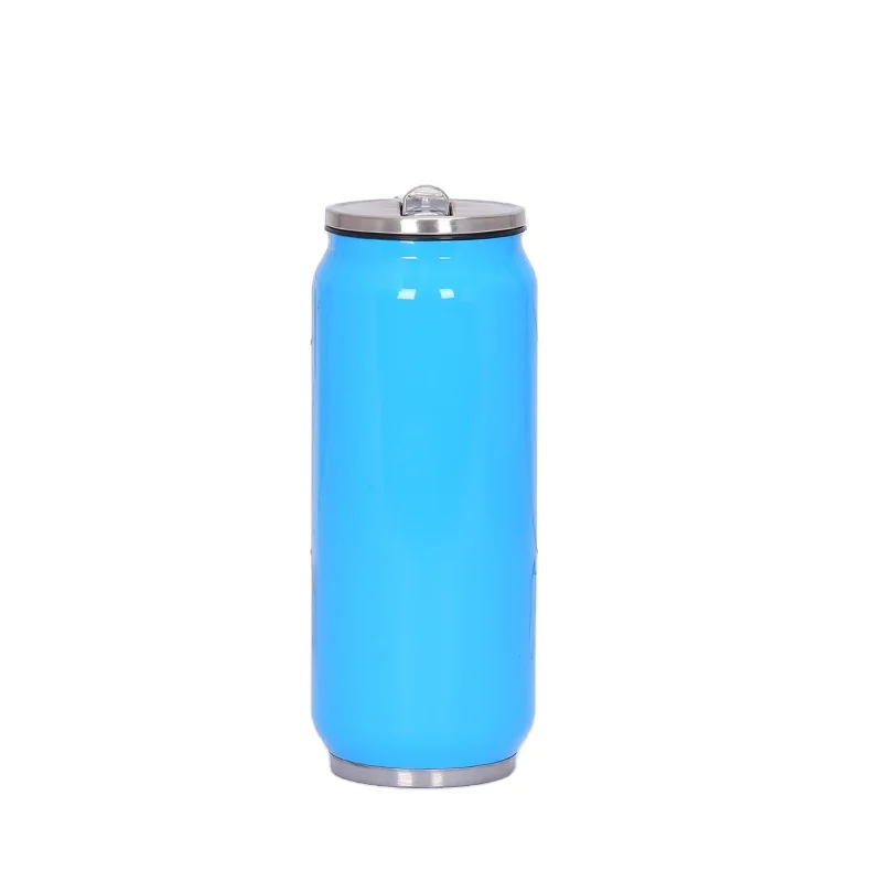 

Mikenda Take out travel cola can vacuum insulated stainless steel Cola Can Bottle with straw, Mix