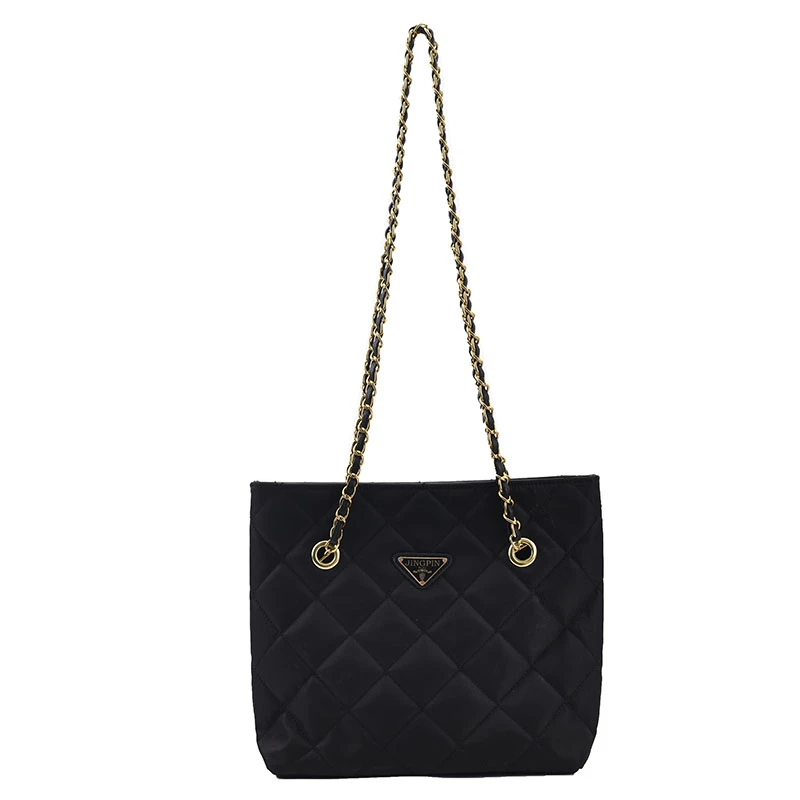 

2021 new women's fashion luxury chain messenger western style shoulder bag, Black