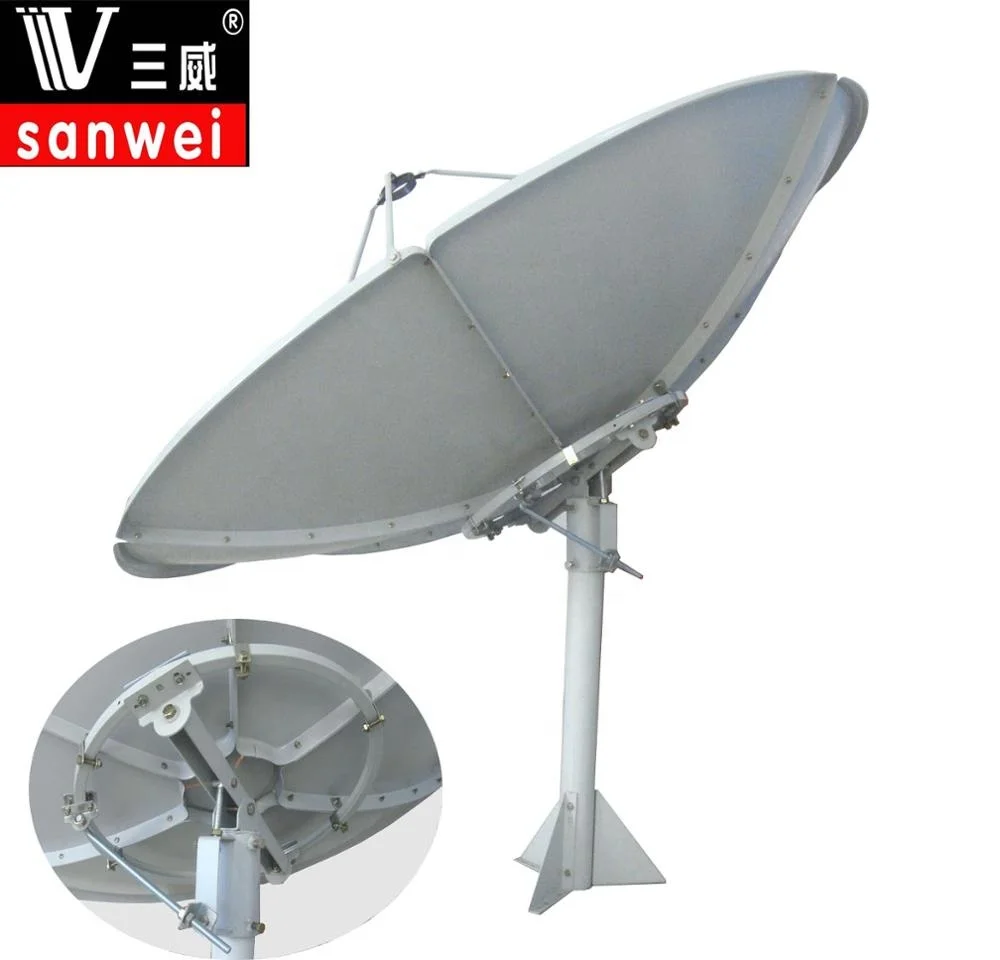 

c band 180cm (6 feet) polar axis satellite dish antenna