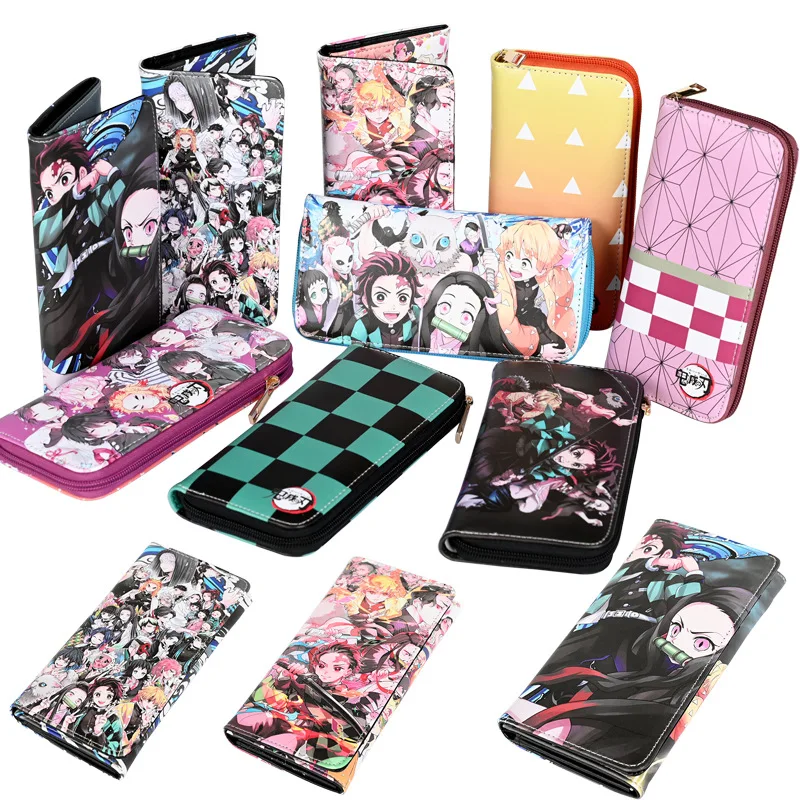 

Japan Anime Kimetsu No Yaiba Cartoon wallet Hashibira Inosuke Demon Slayer Handbag Coin Wallet Purse, Color mixing