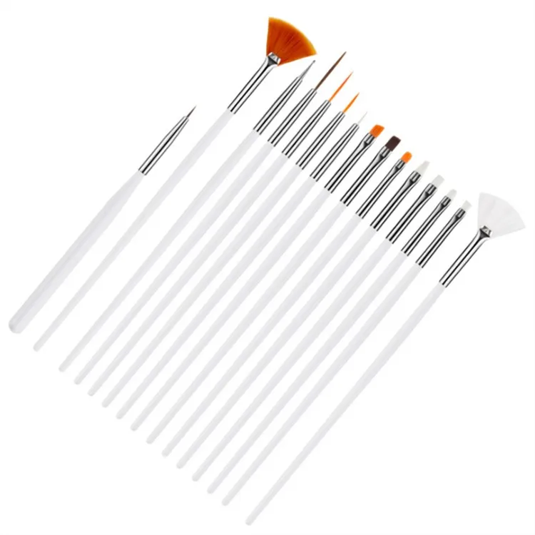 

Acrylic Liquid Powder Carving Gel Brush For Nail Art 15Pcs/Set Brush Manicure Nail Art Tools nail art brushes