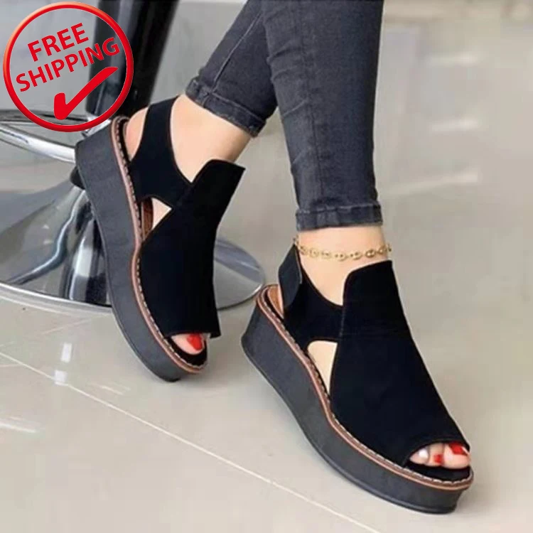 

Womens Sandals Trendy Summer Flat Platform Sandals