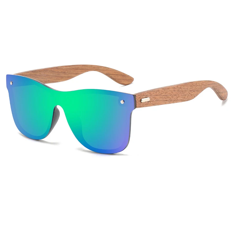 

oem fashionable mirror frameless custom polarized wooden sunglasses, Custom colors