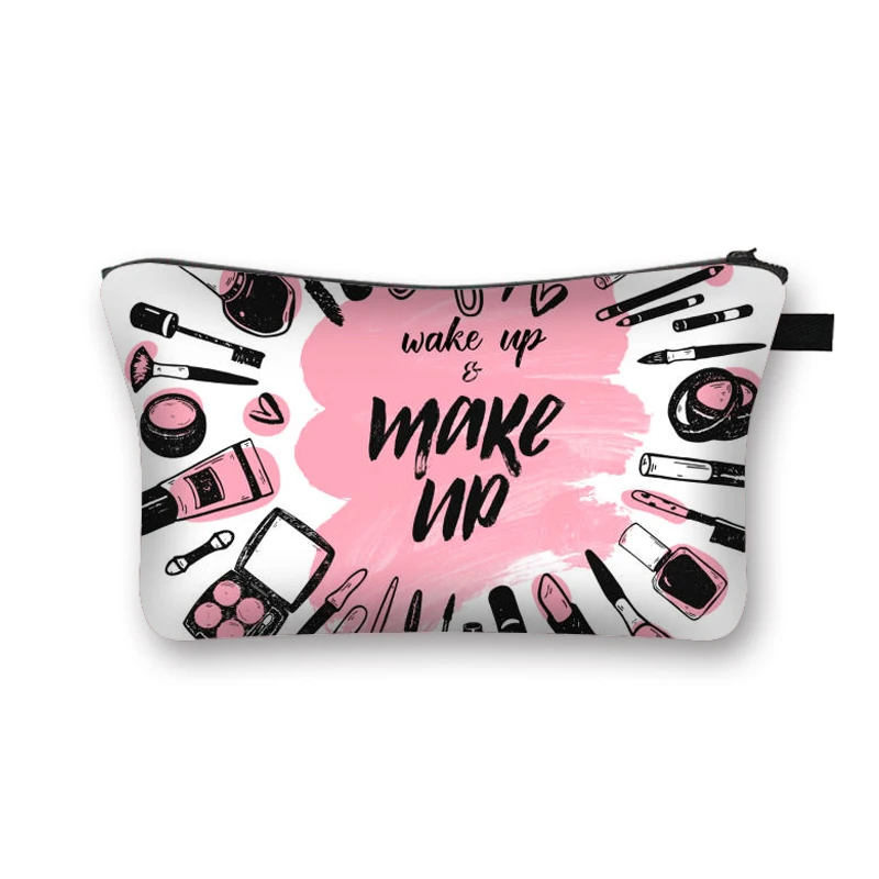 

Lips Lipstick Eyelash Print Fashion Large Capacity Cosmetic Bag Makeup Bag for Black Girl Xmas Cosmetic Gifts Organizer Bags, Customized