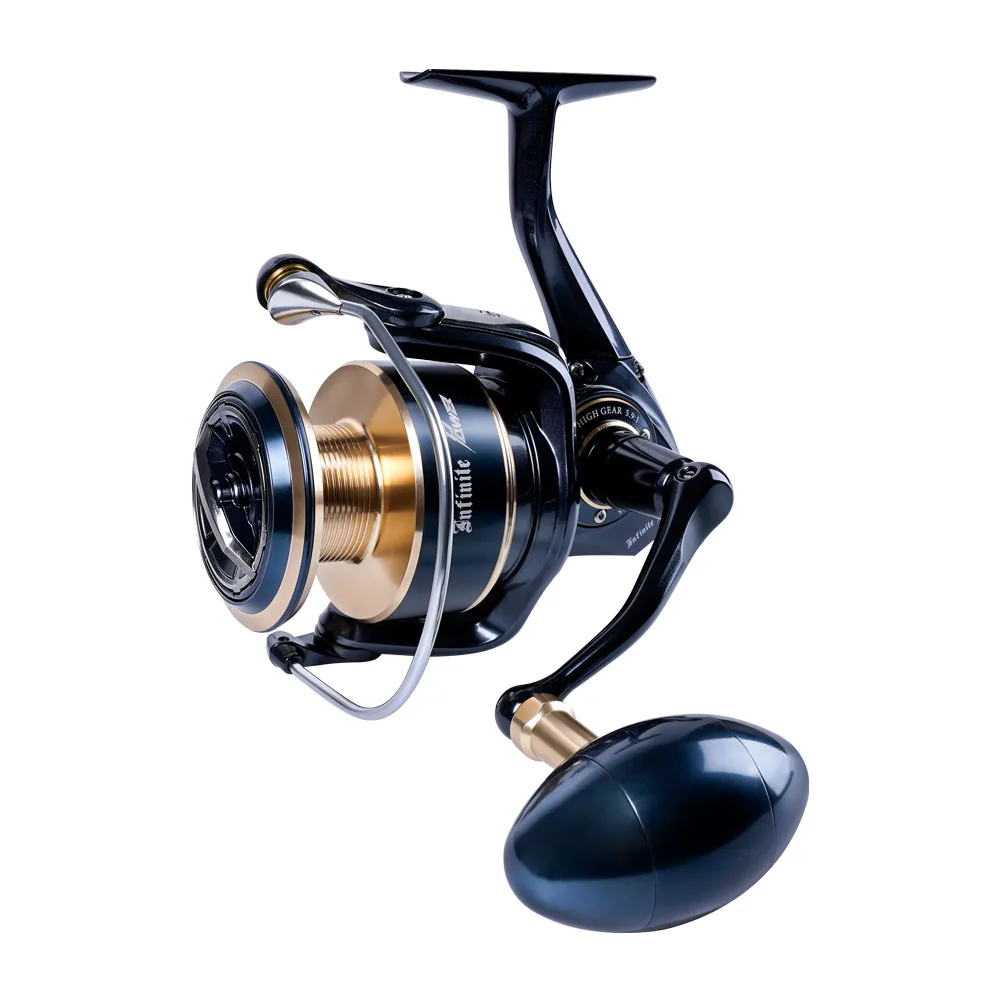 Noeby  Full Metal 9+1BB Smooth Casting CNC Aluminum Spinning Reel Boat Fishing Reel