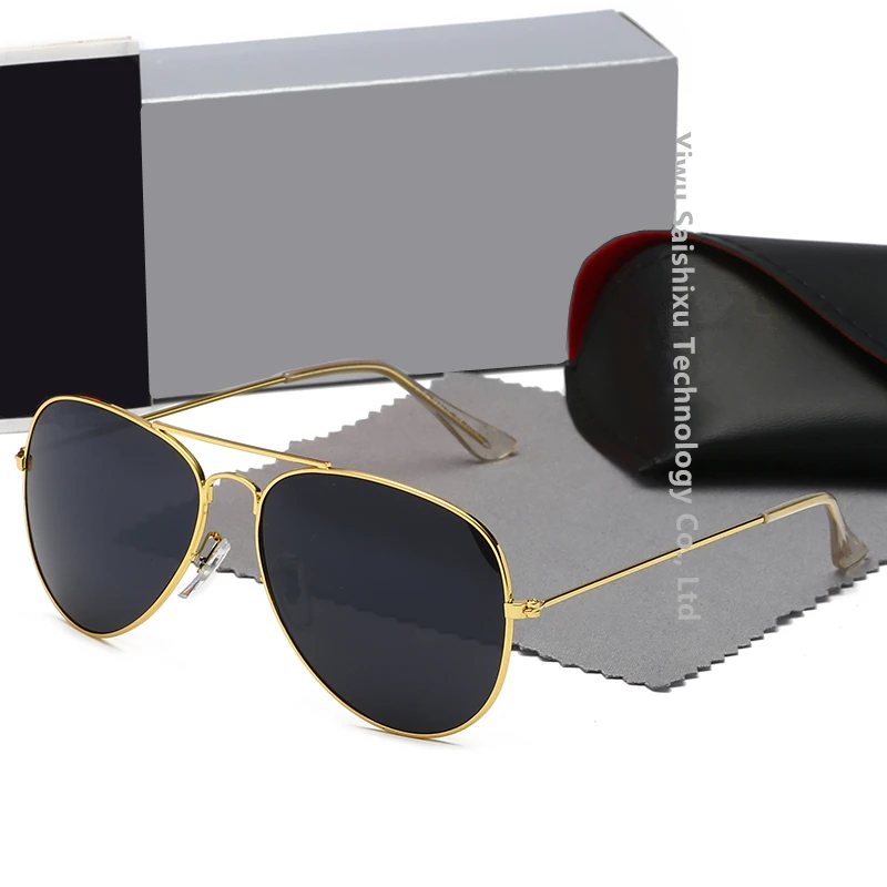 

Gafas De Sol 3025 Trendy Pilot Sun Glasses Unisex Fashion Logo Aviation Designer Shades Brand Luxury Sunglasses For Women Men