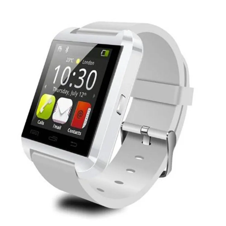 

New Product U8 Water Resistant mobile phone watches Touch Screen Smart wrist band Watch for Android Wearable Devices, White/ black/ red