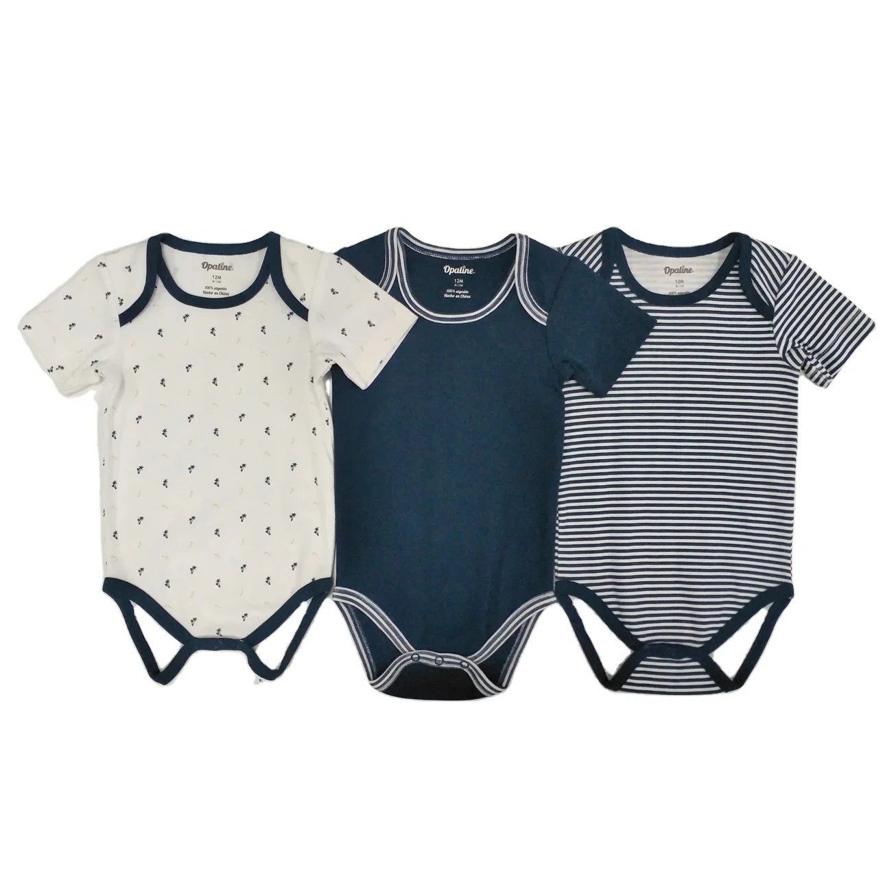 

Wholesale 100% Cotton short sleeve Newborn Baby Clothing Gift set different styles for baby rompers