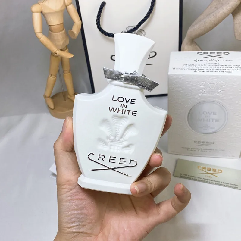 

75ml Creed Love in White Perfume for Women long lasting time good quality high fragrance capactity Lady parfum Spray Fast Ship