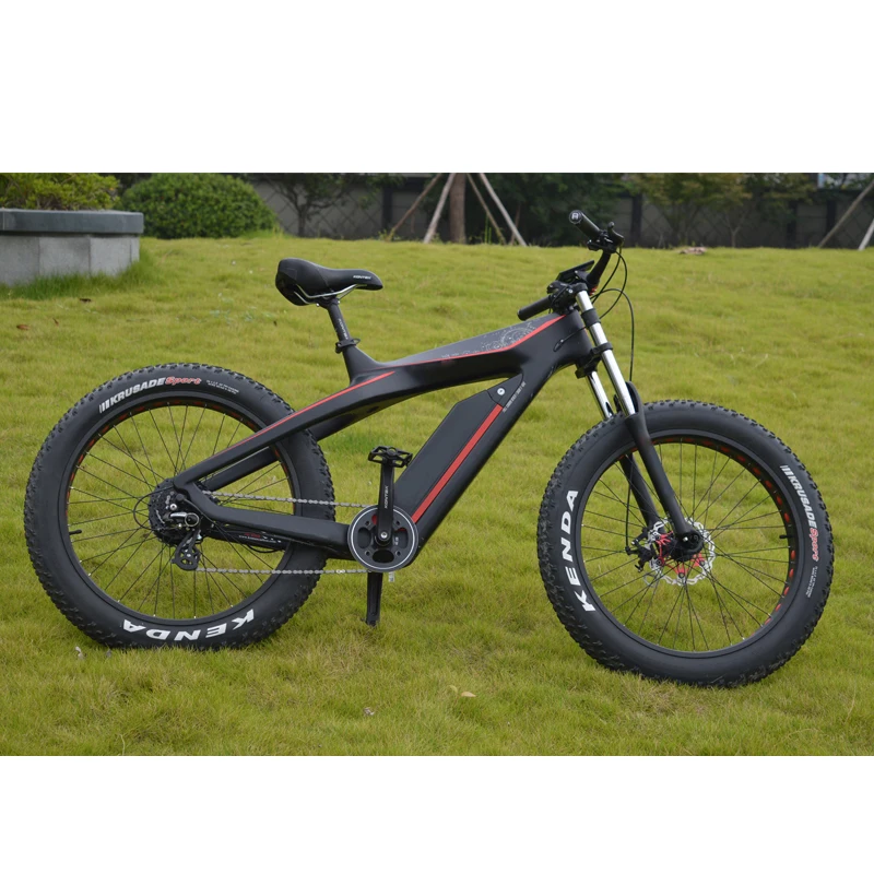 

Full carbon fiber frame 750w motor hidden battery Mountain electric bike/bicycle/e bike