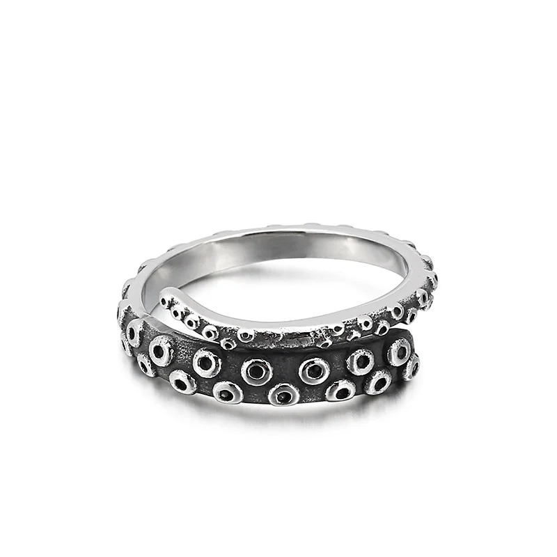 

Latest Design Daily Wear Stainless Steel Black Ring Fashion Women's Ring