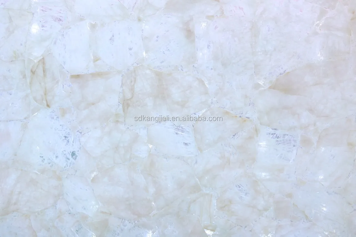 Luxury stone semi-precious stone white quartz gemstone slab
