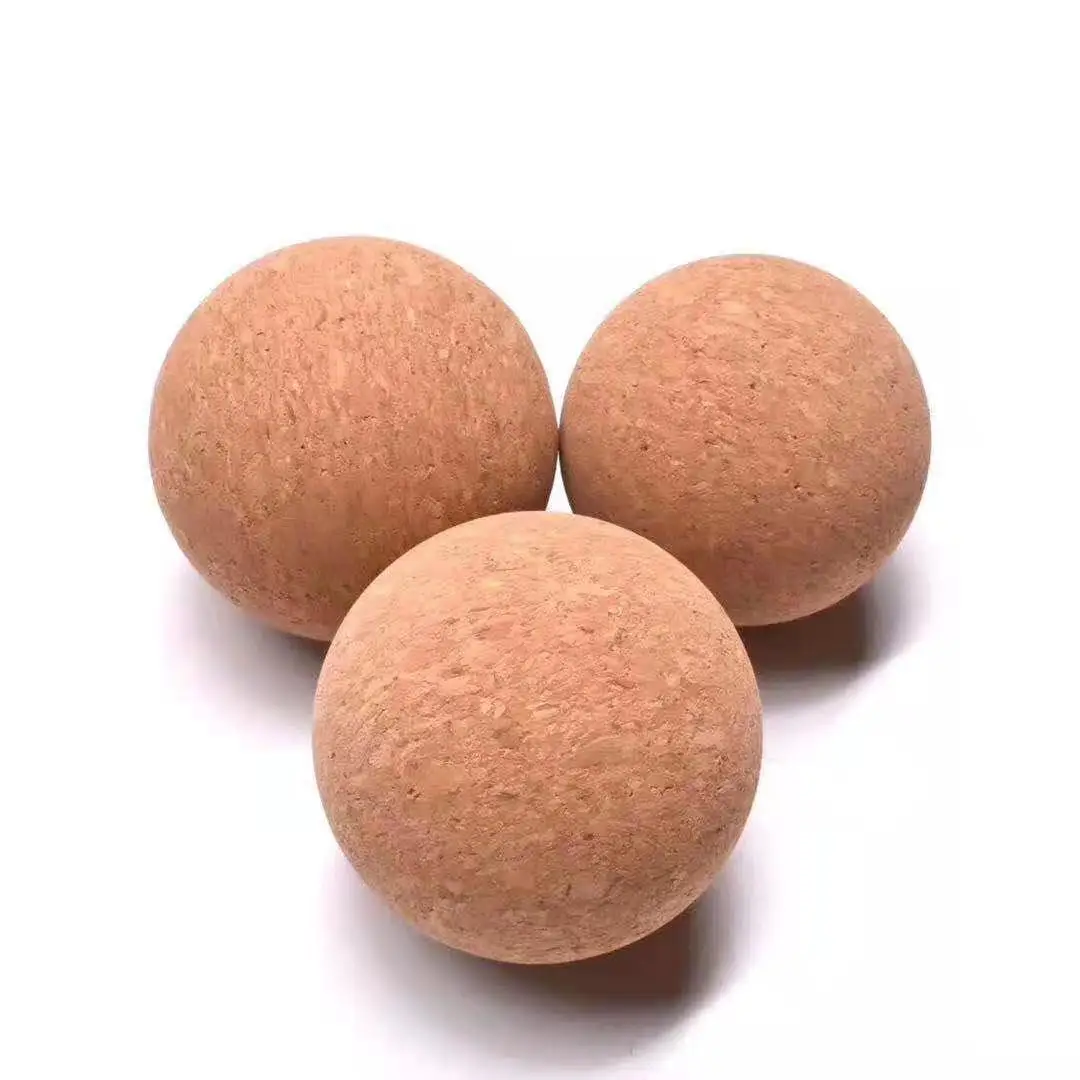 

All Natural 6.5Cm Cork Massage Ball Yoga Ball Can Be Customized Logo Yoga Massage Ball, Cork natural colour