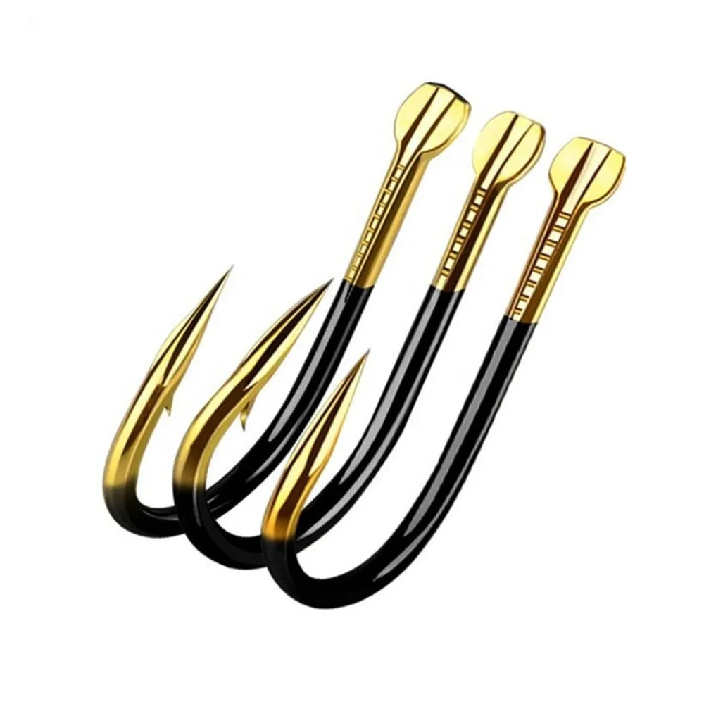 

10pcs/Lot Fishing Hooks Fishhooks Fishing Accessories Supplies Lures Carp Fishing Tackle Barbed Colored Tungsten Alloy 15 Sizes, Picture