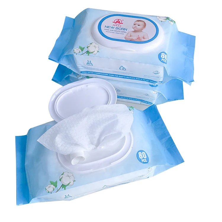

RTS OEM Private Label Nature Organic Sensitive happy Baby Sanitary Wet Tissue Water Wipe for China Manufacturer