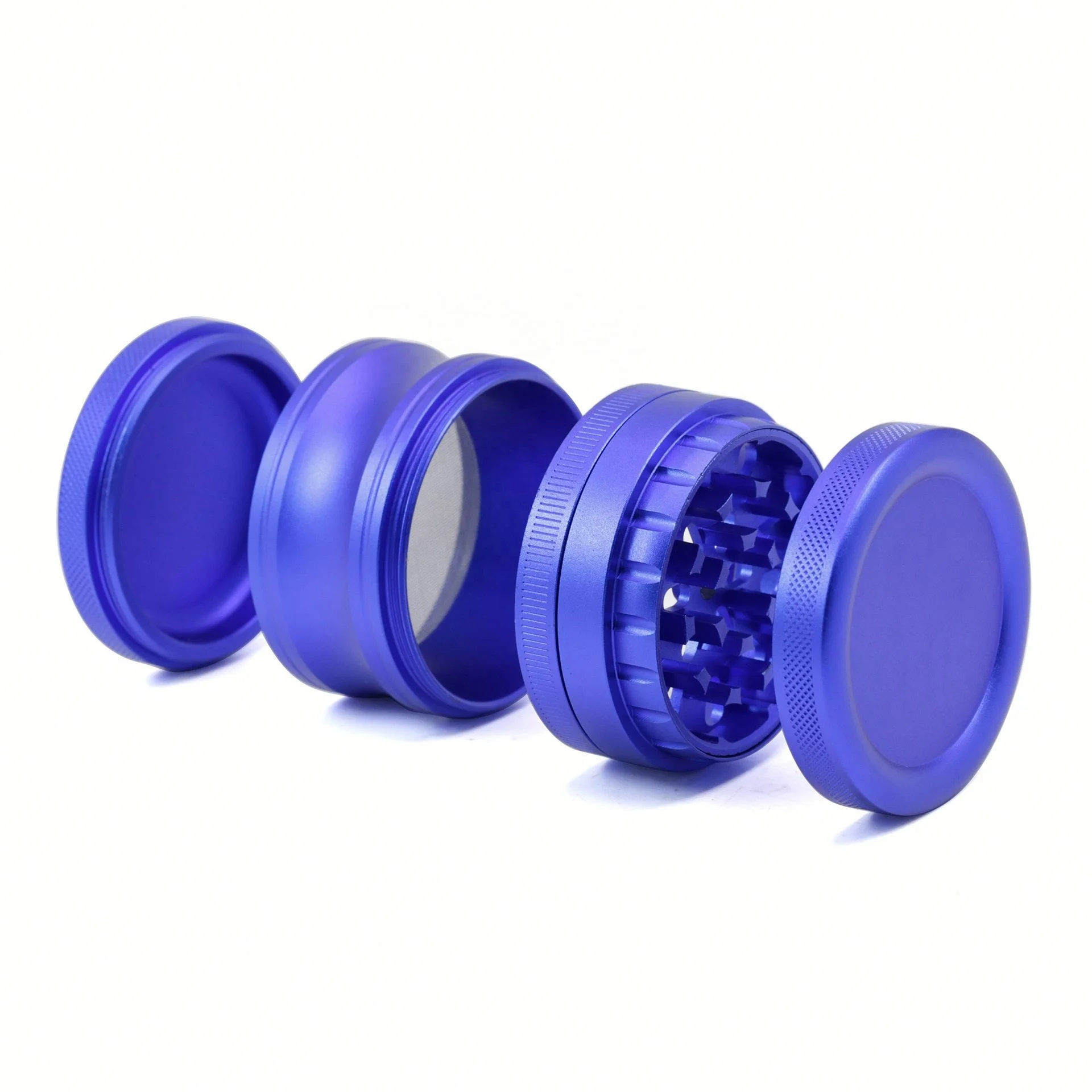 

Solid Color 4 Part Tobacco Spice Grinder Diameter  Aluminum Alloy Dry Herb Grinder, Picture