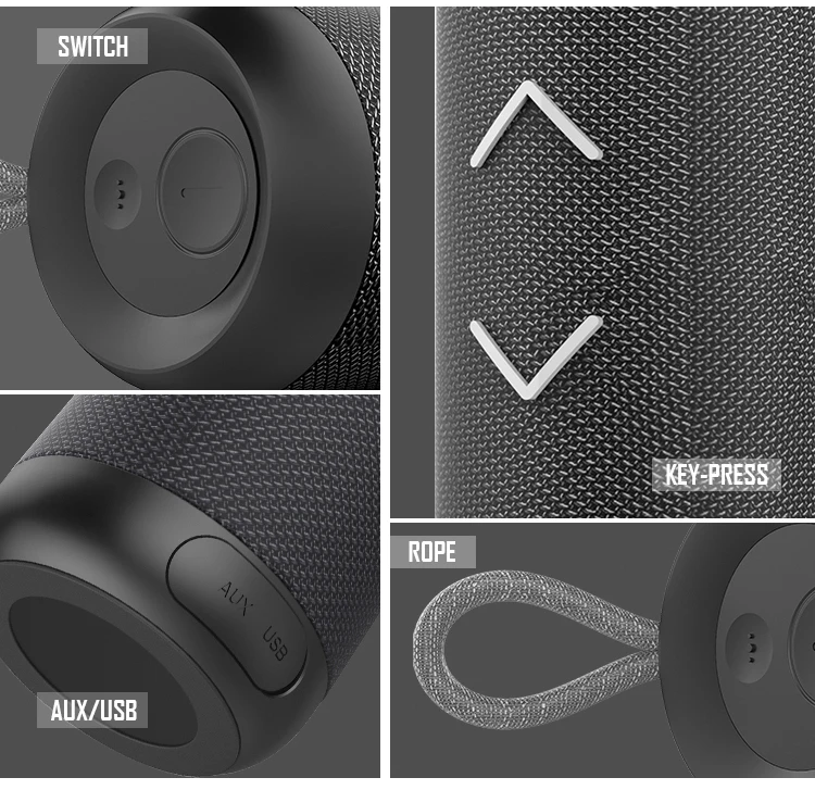 Soomfon Music True Wireless Stereo TWS Portable Speaker Powerful Wireless Charger Round Bluetooth Speaker Table - ANKUX.COM