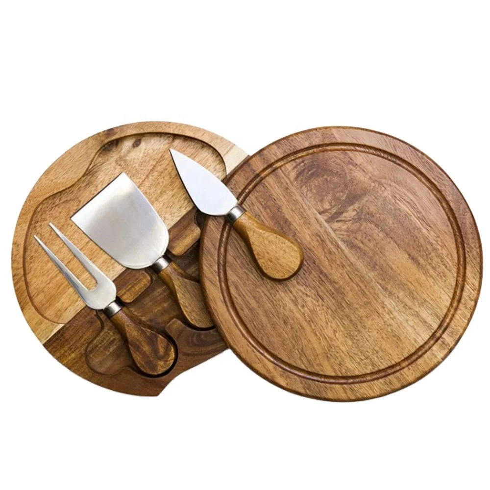 

mini hardwood acacia wooden cheese board wholesale, Natural