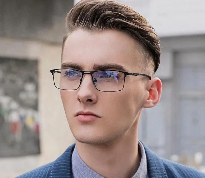 

Sunflower 2020 newest high quality metal frame business men block out anti-blue light lens computer sunglasses