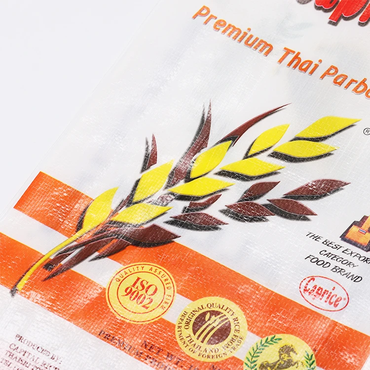 
Color Printing Custom Rice Packing Bopp PP Woven Bag 