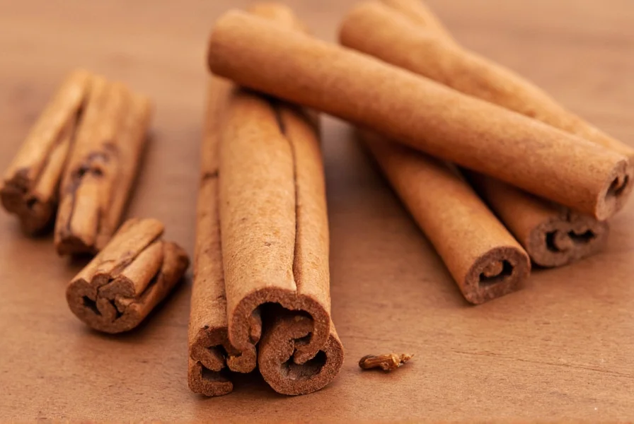 Close-up view of Ceylon cinnamon sticks showing delicate layered structure compared to thicker Cassia bark