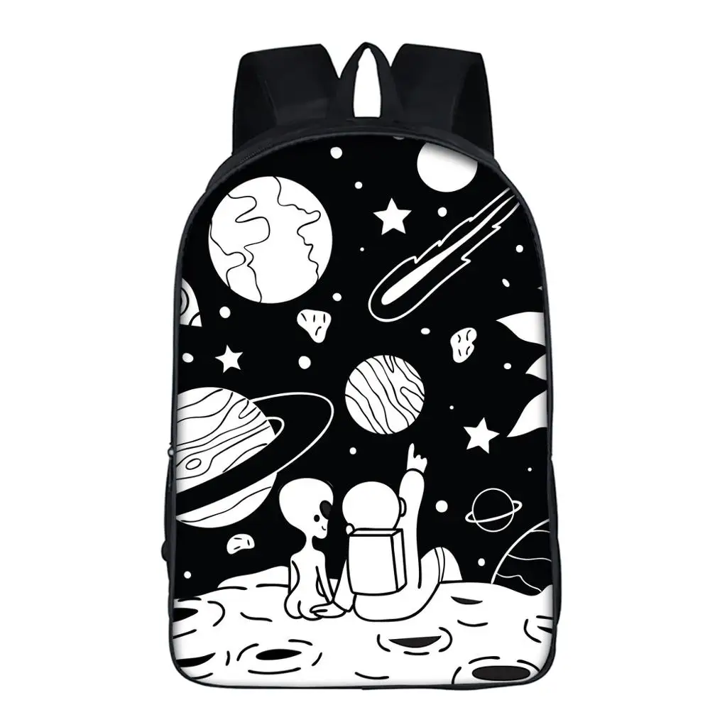 

New Design Rucksack Custom Fashion Backpack Print Cartoon School Backpack Kids School Bag for Girl Boys Mochila, Black