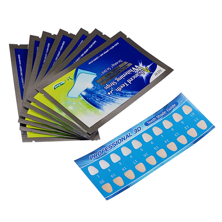 

smilekit CE Approved Best 14 Pouches For private label transparent Teeth Whitening Strips Home Use