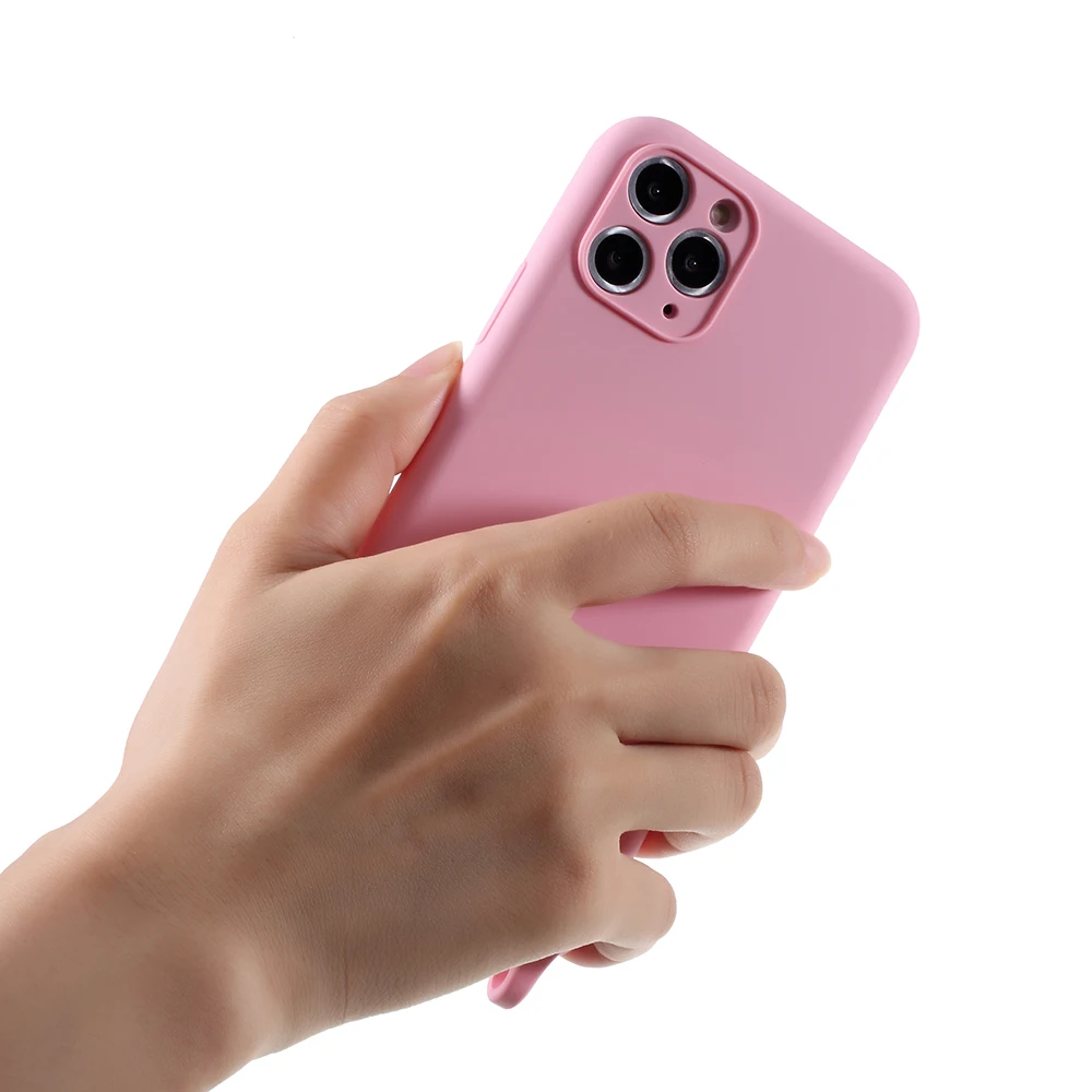 

Crossbody Liquid Silicone Cell Phone Case with Strap for iPhone Apple 11 Pro Max XR XS 6/7/8, Multi