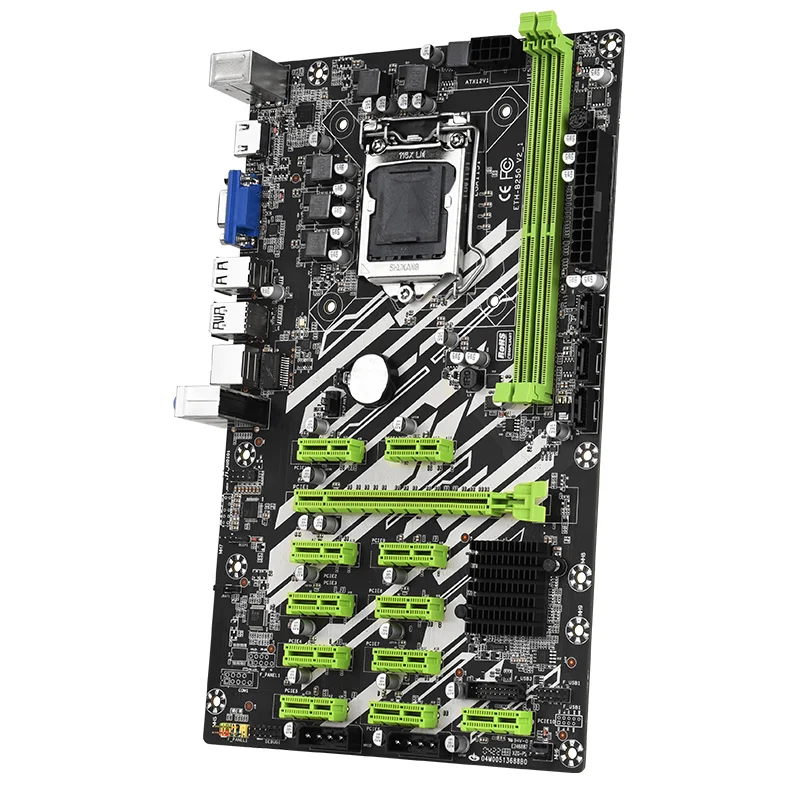 

LGA 1151 B250 Motherboard Mainboard high hash rate B250 12 GPU motherboard