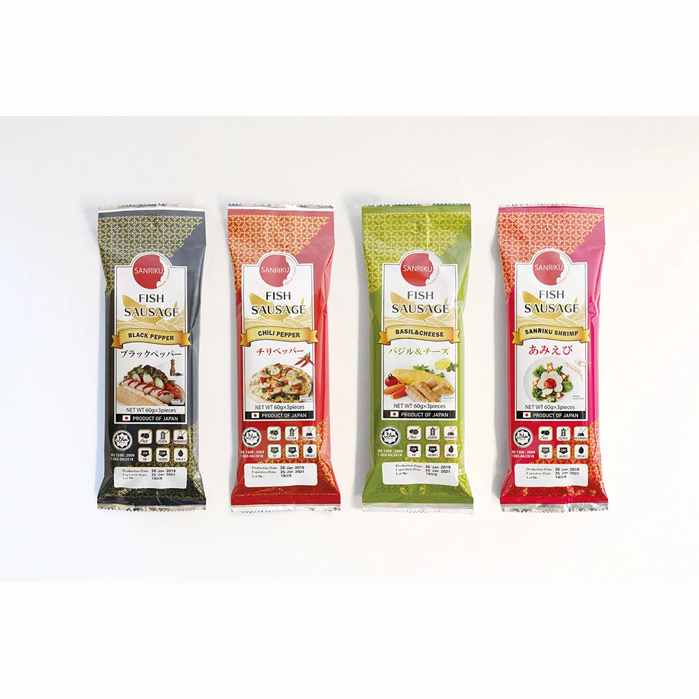 
Sanriku Fish Sausage Organic Import Snack Japan For A Daily Well-Balanced Diet 
