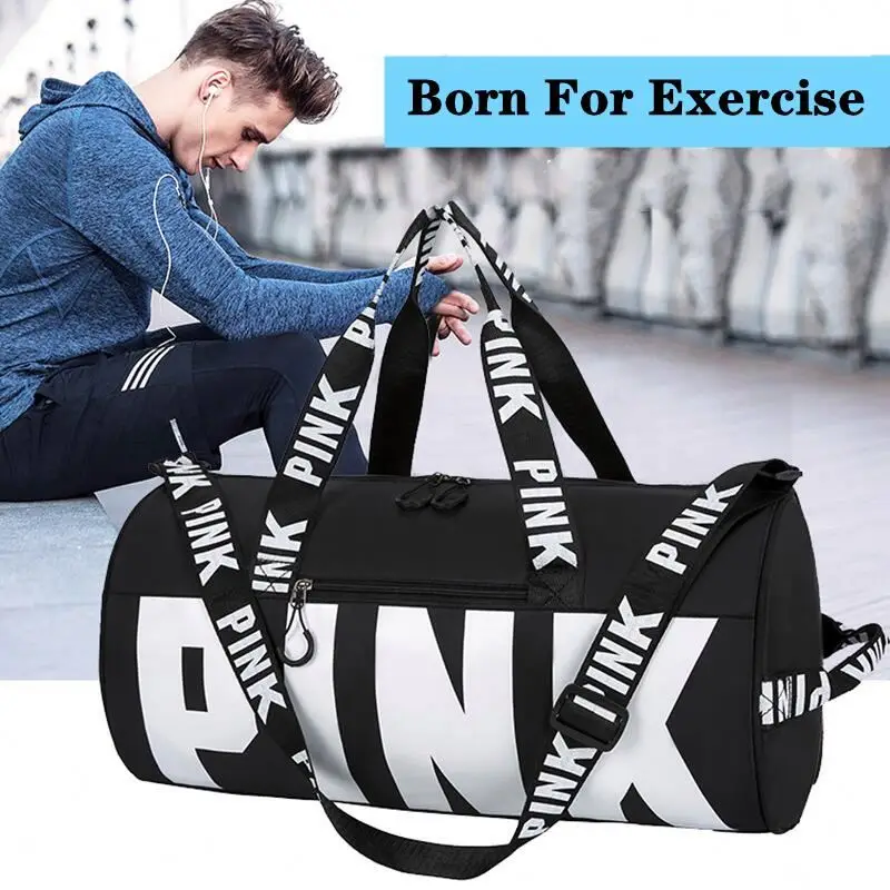 

Wholesale Custom Logo Fancy Men Black Gym Travelling Woman Travel Man Pink Overnight Spenda Night Bag