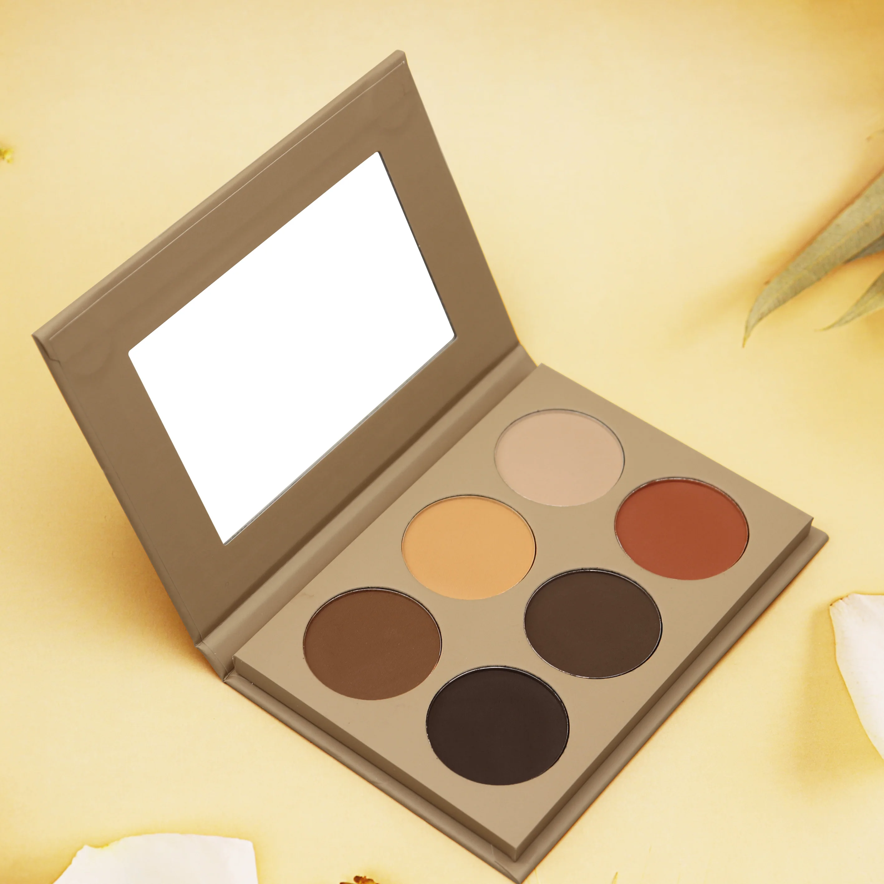 

Customized Cardboard Eyeshadow Contour Makeup Palette, 6 colors