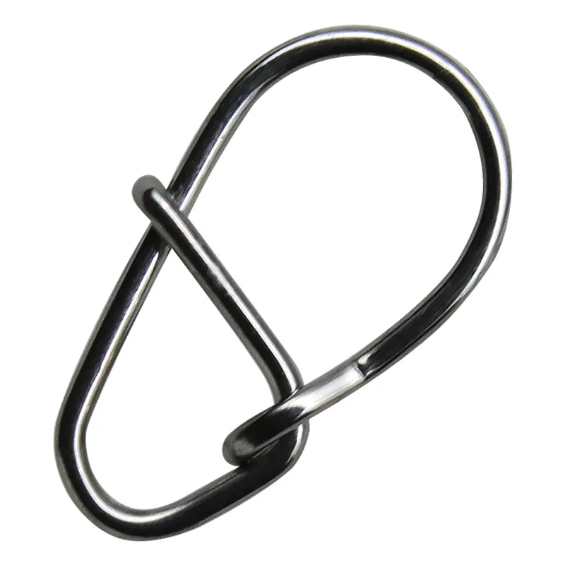 

LS 20pcs/Bag Safety Snap 11mm-14.5mm Crosslock Snap Fishing Barrel Swivels Snap, Silver