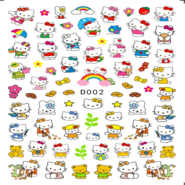 

Hot sale new nail art factory cartoon Little Mouse 3D Mixed nail jewelry sticker