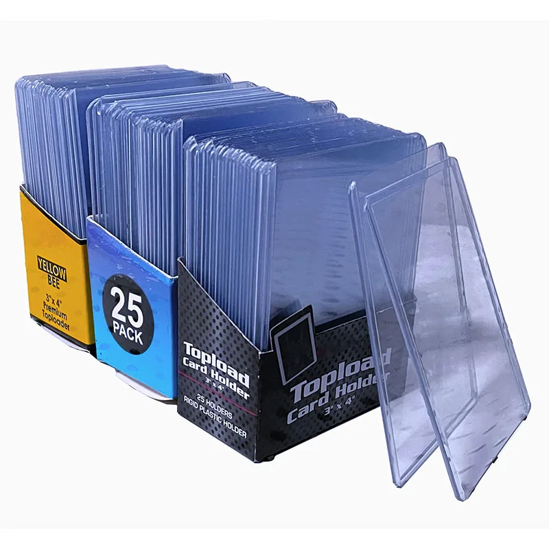 

Toploaders Custom 35PT PVC Game Football Basketball Sports Cards Holder Top Loader ID Card Sleeve 35PT Toploaders 3x4, Transparent