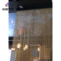 

Hot sale decorative metal chain curtain fly screen partition/backdrops