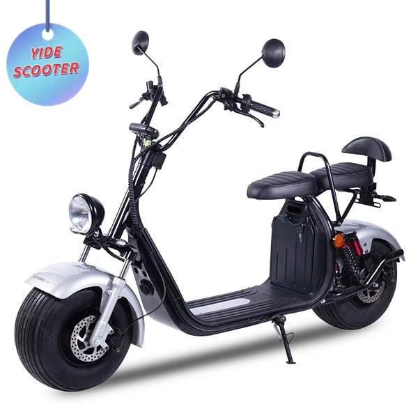 

2021 The Most Fashionable Citycoco 2 Wheel Electric Scooter, Adult Electric Motorcycle, Black