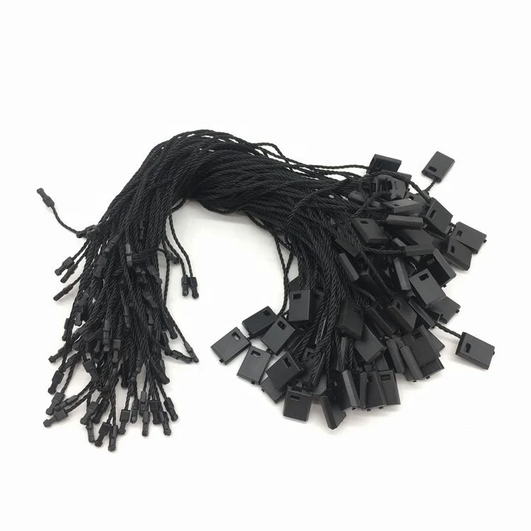 

100pcs Black color common hangtag string for Garment, Customized color