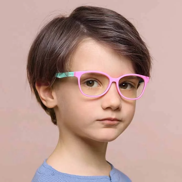

Wholesale Hot Selling 2021 Kids Anti Blue Light Blocking Glasses Child Silica Gel Optical Frame Boy Girls Computer Eyewear