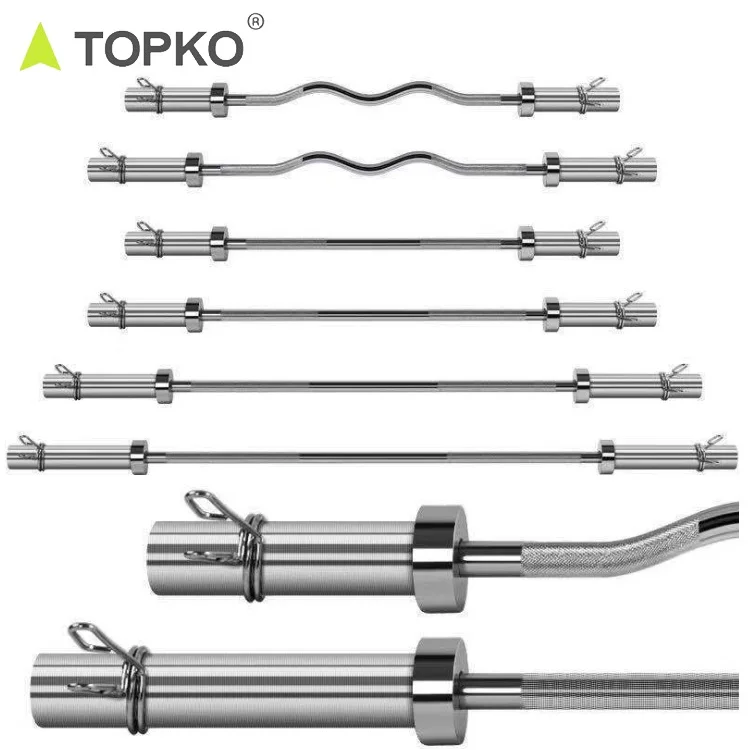 

TOPKO 1.2m 400lbs gym weightlifting bar competition barbell curl bar, Custom color