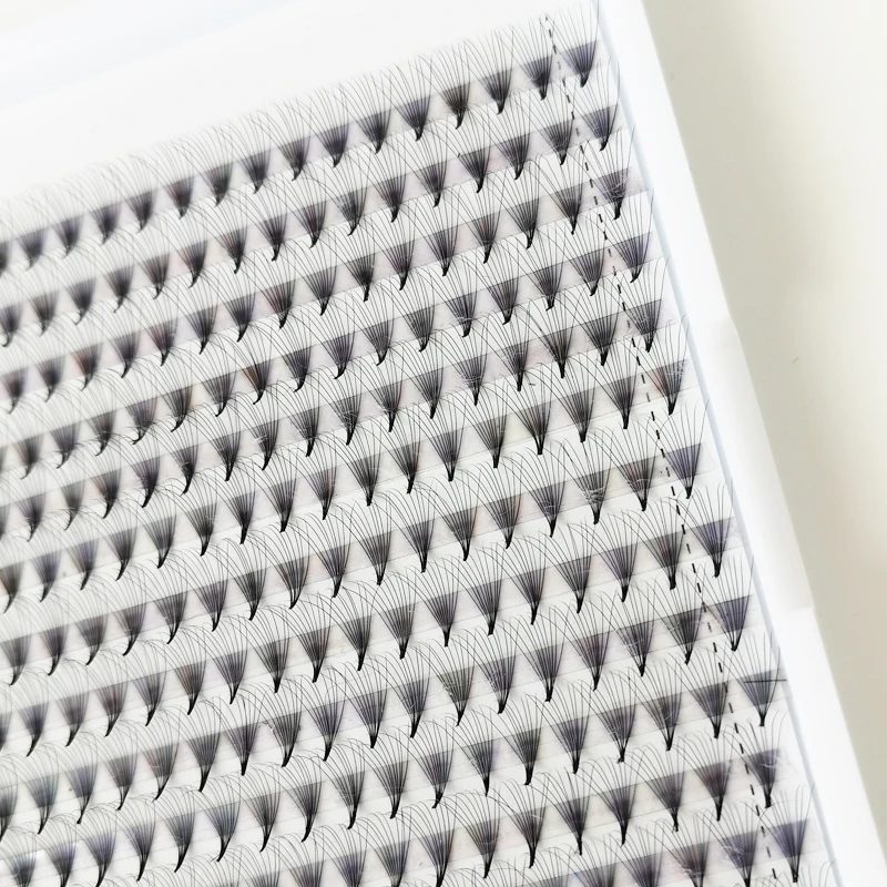 

5d 8d 10d premade volume fans heat boned eyelash extension private label XL tray and small tray 0.05 0.03 promade fans, Natural black