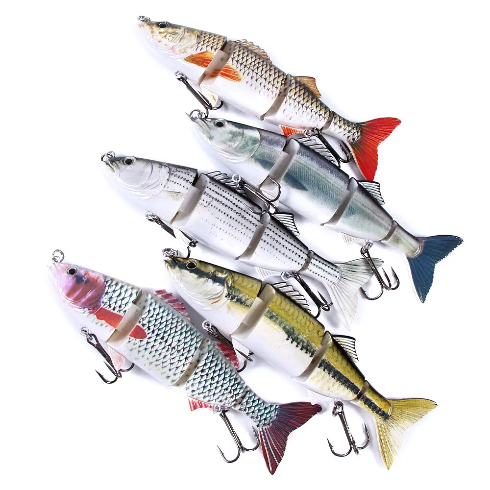 

Hengjia new arrival 17.8cm/38g 2# fishing lure 6 segment jointed swimbait, 5 colours available/unpainted/customized