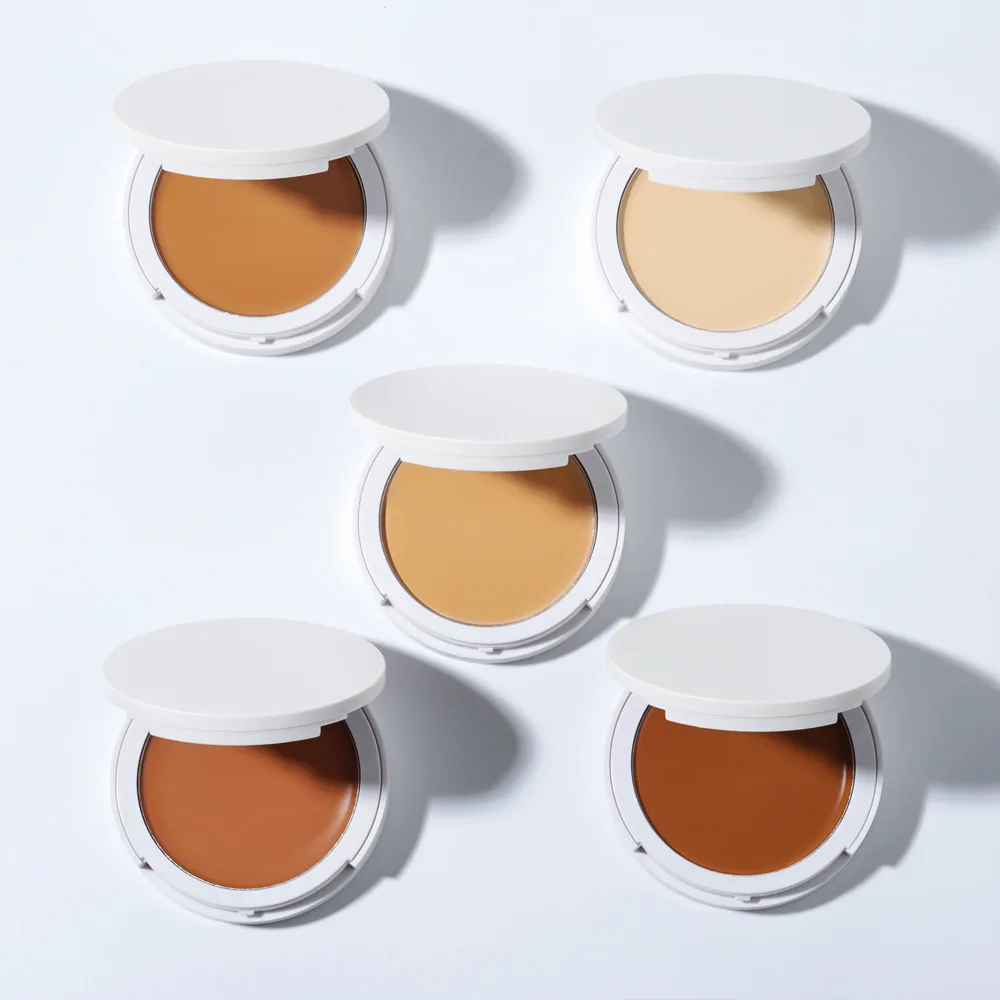 

Private label Natural soft texture pressed powder high coverage cream compact concealer foundation