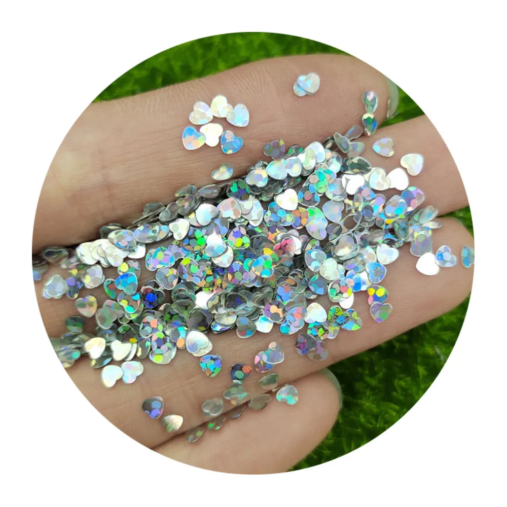 

Ultra Thin Sequins Love Heart Shape Nail Glitter Sequin Small Paillettes For Crafts Nail Art Manicure Wedding Decoration