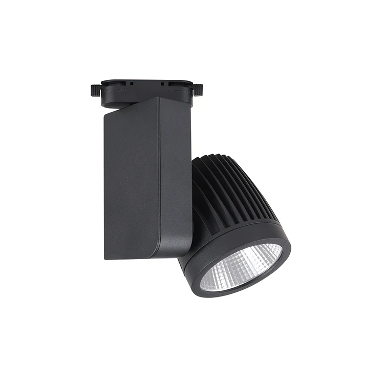 Factory sale led track light commercial showroom aluminium cob 10w 20w 30w 40 watt led track light 4 wire