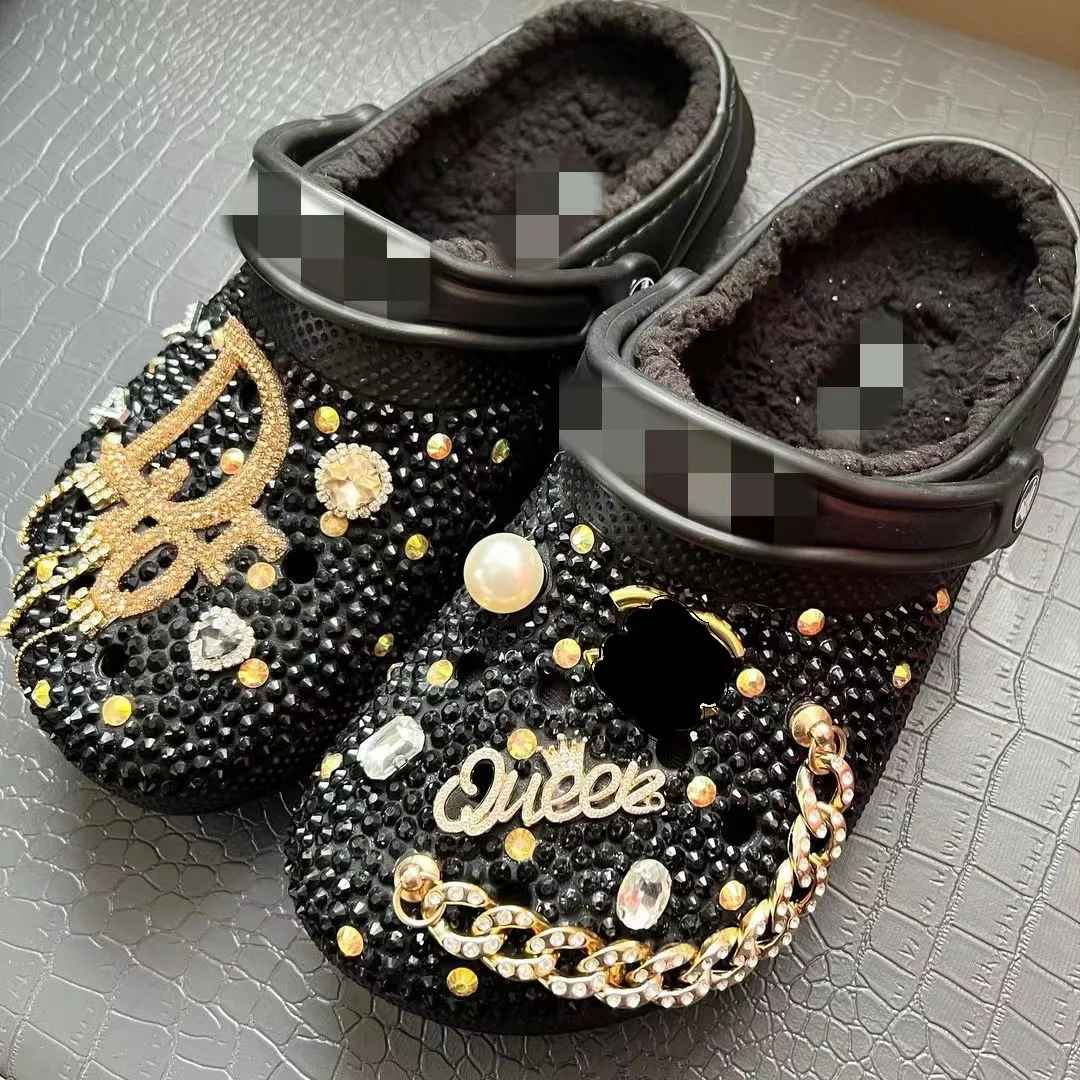 

Wholesale croc shoe designer charm bulk decoration letter clog accessories bling charm for Shoes Ornament Accessories