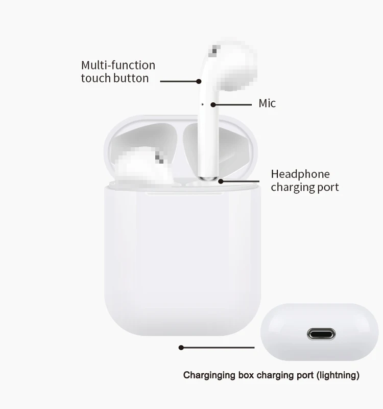 best gaming tws wireless bt 5.0 ear pods headset air headphones earbuds earphones with mic headphone - ANKUX.COM