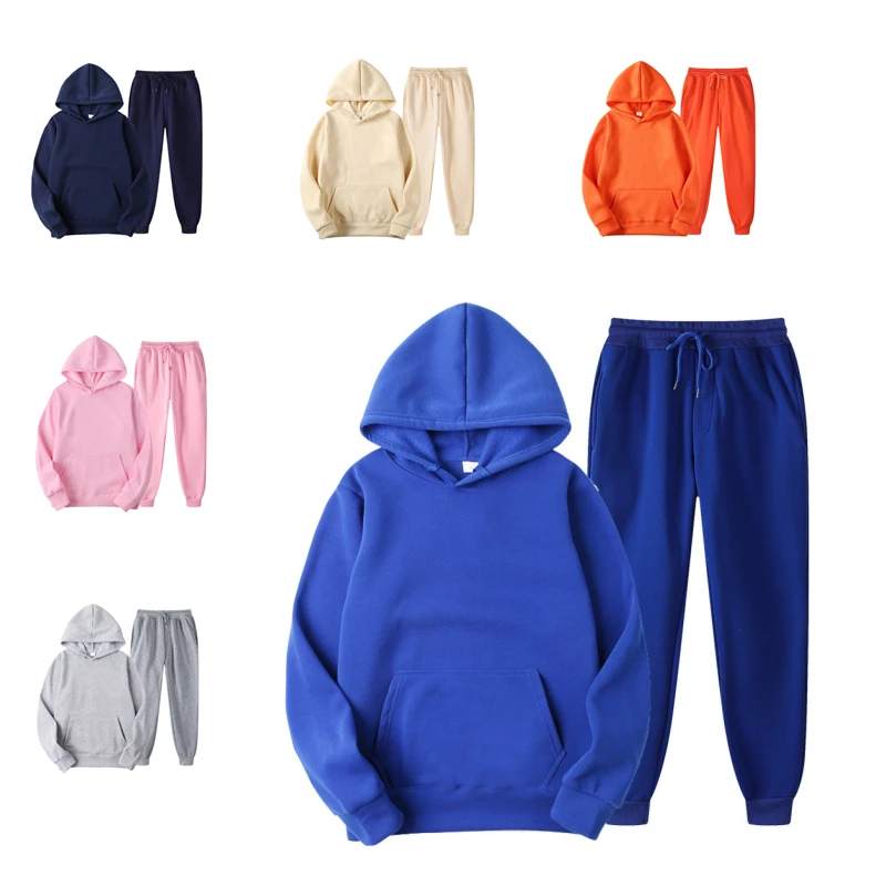 

custom logo mens pullover french terry sweatshirts jacket men tracksuit sweatshirts fitness men's hoodies set, Customized color