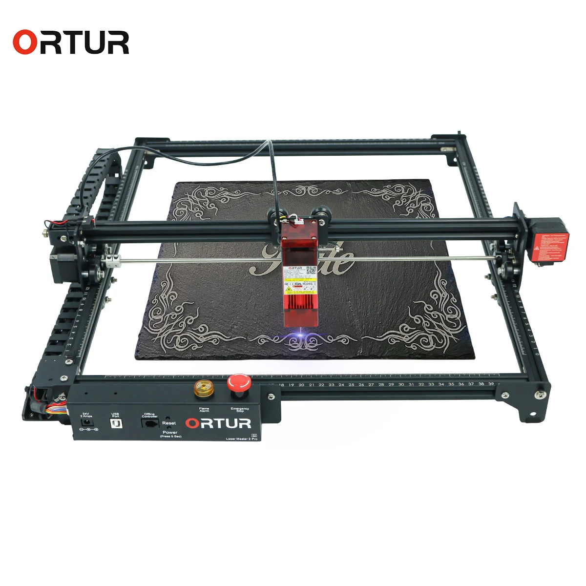 

Ortur Laser Master 2 Pro S2 Upgrade Laser Machines Engraving Cylinder Subject glass cans with rotary roll