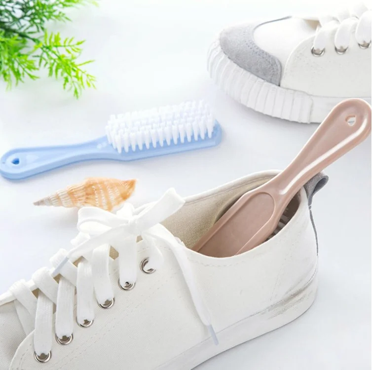 

ALQ Household Plastic Small Brush Shoes Cleaning Soft Brush Solid Color Wash Clothes Brush
